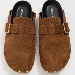 Veronica Beard Fern Clogs with Gold Accents NIB - Size 6